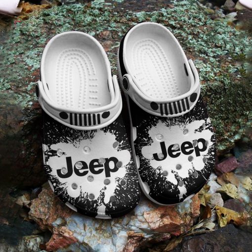 Jeep Crocs Crocband Clog Black And White - Image 4