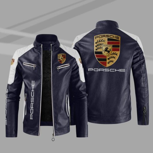 Porsche Jacket Porsche Sport Leather Jacket V21 - Image 5