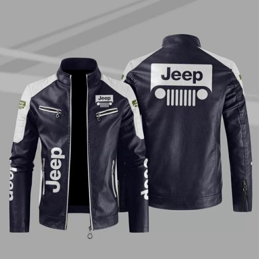 Jeep Jacket Jeep Sport Leather Jacket V33 - Image 3