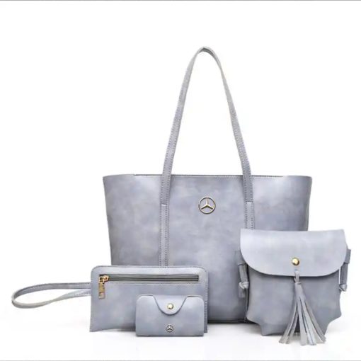 Mercedes Luxury 4Pcs Women Tote Bag Set - Image 5