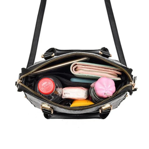 Mercedes Alligator Leather Handbag - Image 8
