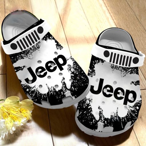 Jeep Crocs Crocband Clog Black And White - Image 5