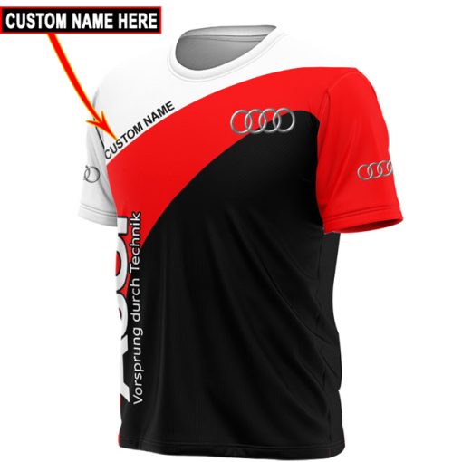 Audi Unisex Hoodies Audi T-shirts Custom Name V08 - Image 5