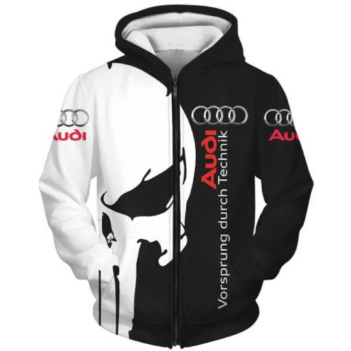 Audi Hoodies AUD Skull T-shirts Vorsprung Durch Technik V16 - Image 3
