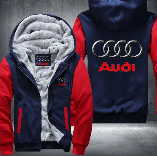 Audi Jackets Audi Fleece Hooded Sweatshirt V59 - Image 5