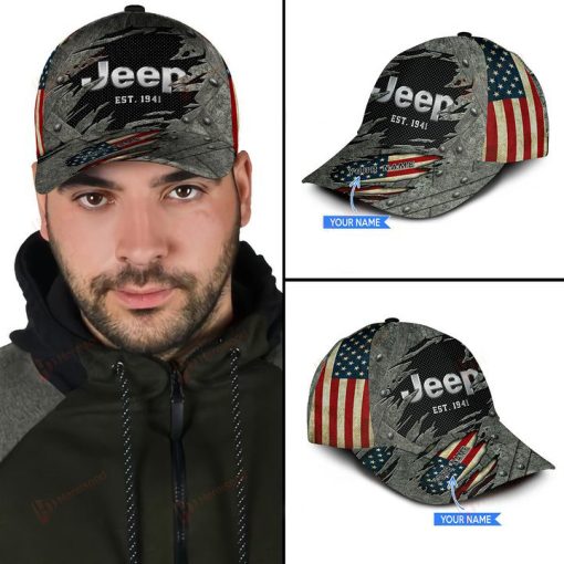 Custom Name Jeep Classic Cap For Men And Women V50 - Image 6