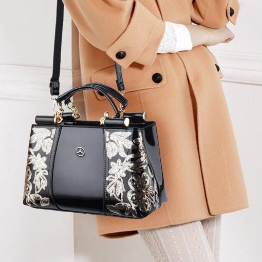 Mercedes High-Class Embroidery Women's Handbag - Image 10