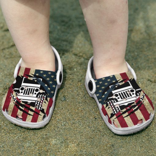 Jeep Crocs Crocband Clog American Flag - Image 6