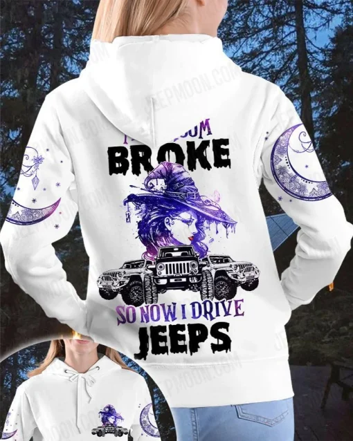 My Broom Broke So Now I Drive A Jeep Unisex All Over Print - Image 10