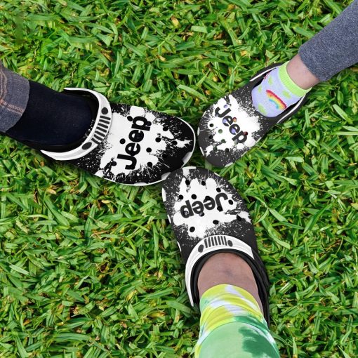 Jeep Crocs Crocband Clog Black And White - Image 7