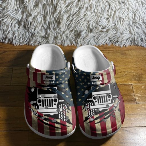 Jeep Crocs Crocband Clog American Flag - Image 8