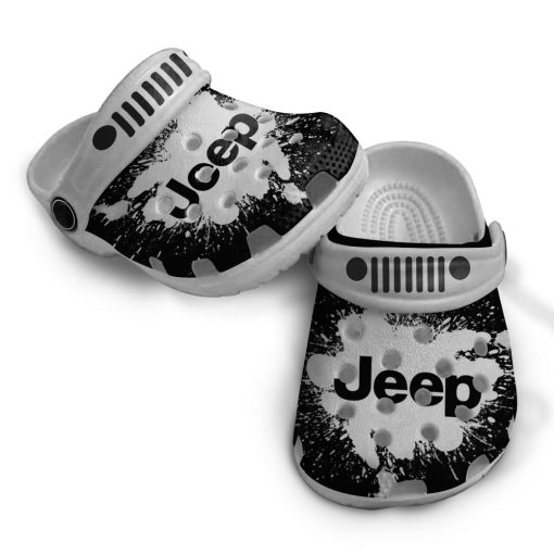 Jeep Crocs Crocband Clog Black And White - Image 8
