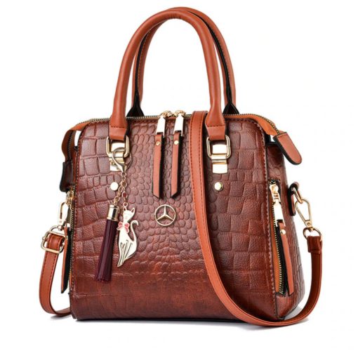 Mercedes Alligator Leather Handbag - Image 4