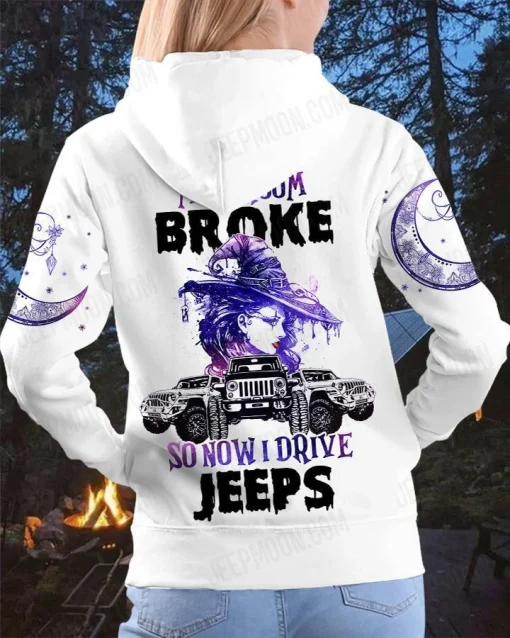 My Broom Broke So Now I Drive A Jeep Unisex All Over Print - Image 13