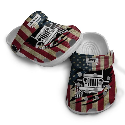 Jeep Crocs Crocband Clog American Flag - Image 9