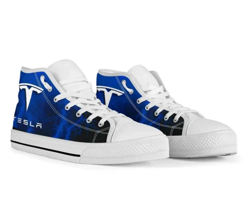 Tesla Shoes TSL Thunder Blue High-Top Shoes V04 - Image 8