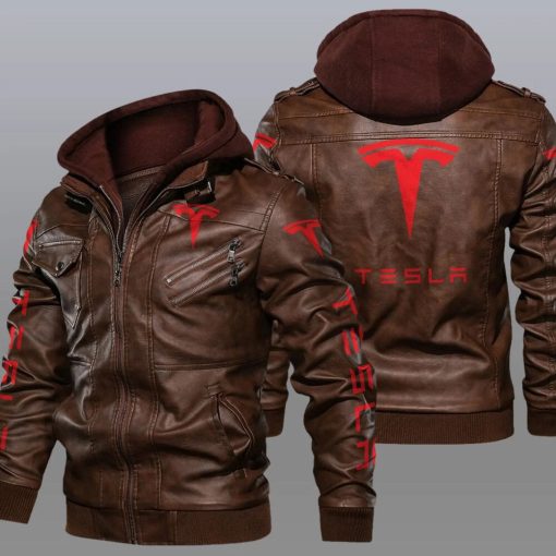 Tesla Jacket TSL Racing Leather Jacket V07 - Image 3