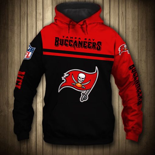 Tampa Bay Buccaneers 3D Skull Zip Hoodie Pullover Sweatshirt V27 - Image 3