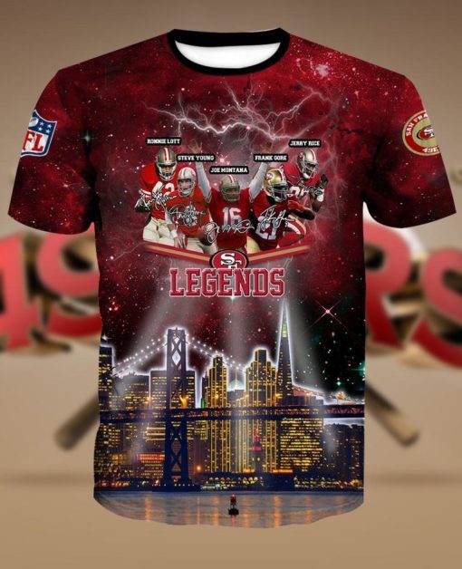 San Francisco 49ers Legends 3D All Over Print Shirt V26 - Image 2