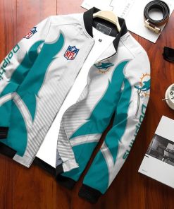 Miami Dolphins Bomber Jacket Custom V29
