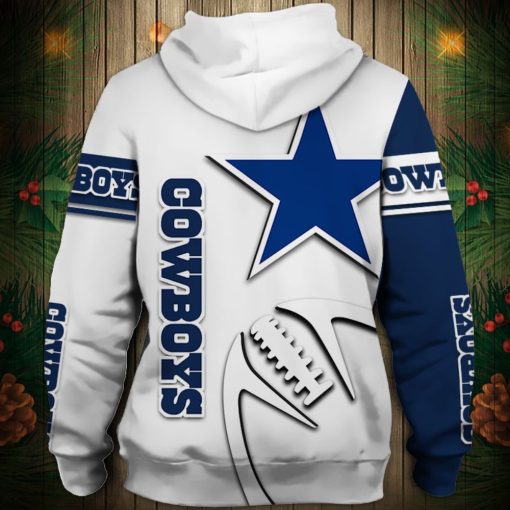Dallas Cowboys Hoodies All Over Print V17 - Image 3