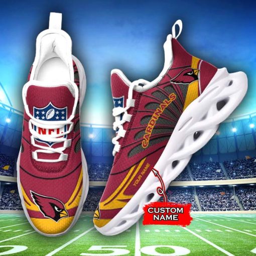 Arizona Cardinals Custom Name Max Soul Shoes V09 - Image 2