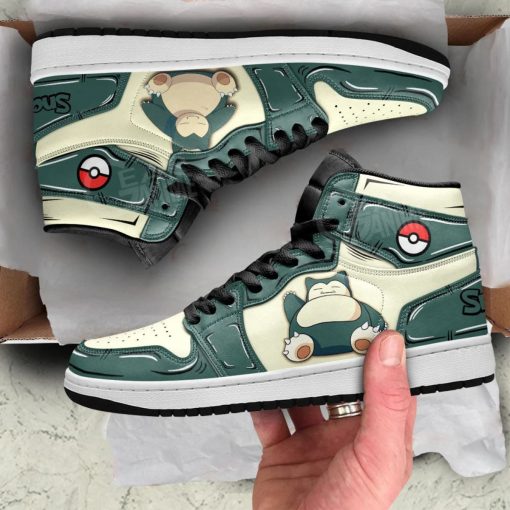 Snorlax Sleeping Air Jordan 1 Custom Pokémon Shoes V43 - Image 3