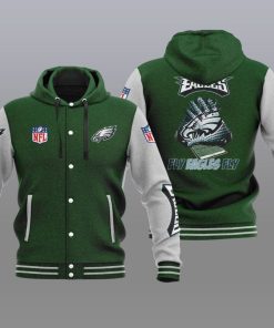 Philadelphia Eagles Jacket Football Varsity Hooded Jacket V09