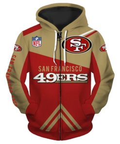 San Francisco 49ers Hoodies Cheap 3D Sweatshirt Football V33