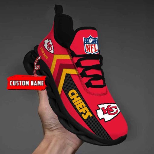 Kansas City Chiefs Custom Name Max Soul Shoes V08 - Image 3