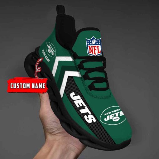 New York Jets Custom Name Max Soul Shoes V08 - Image 3
