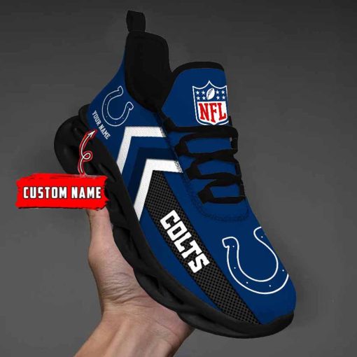 Indianapolis Colts Custom Name Max Soul Shoes V08 - Image 3