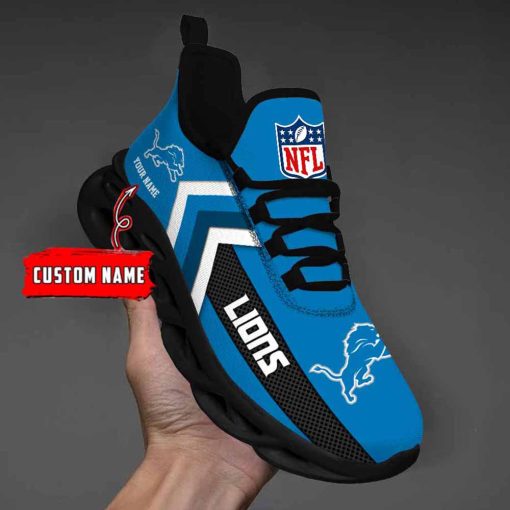 Detroit Lions Custom Name Max Soul Shoes V08 - Image 3