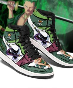 Roronoa Zoro Santoryu Three Swords One Piece Custom Shoes V19