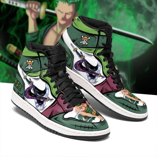 Roronoa Zoro Santoryu Three Swords One Piece Custom Shoes V19