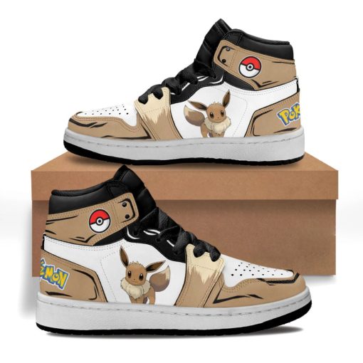 Eevee Kids Shoes Custom Pokémon Shoes For Kids V50