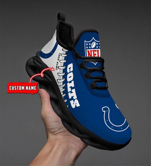 Indianapolis Colts Custom Name Max Soul Shoes V15 - Image 3