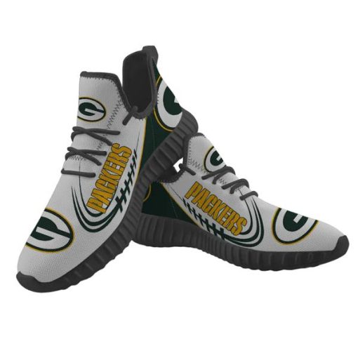 Green Bay Packers Sneakers Big Logo YZ Shoes V54 - Image 3