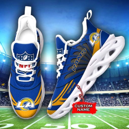Los Angeles Rams Custom Name Max Soul Shoes V09 - Image 2