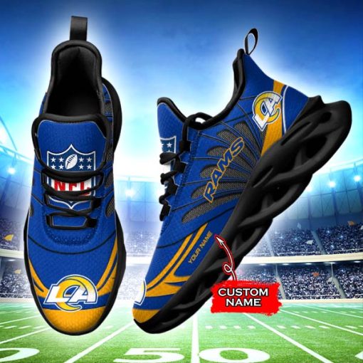 Los Angeles Rams Custom Name Max Soul Shoes V09 - Image 3
