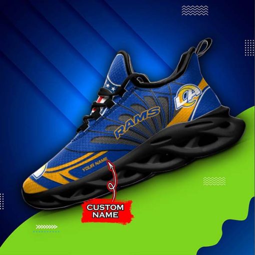 Los Angeles Rams Custom Name Max Soul Shoes V09 - Image 5