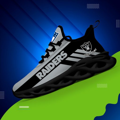 Las Vegas Raiders Custom Name Max Soul Shoes V04 - Image 4
