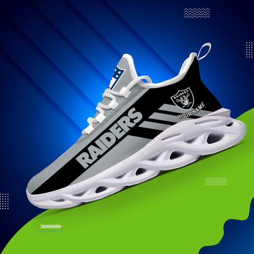Las Vegas Raiders Custom Name Max Soul Shoes V04 - Image 5
