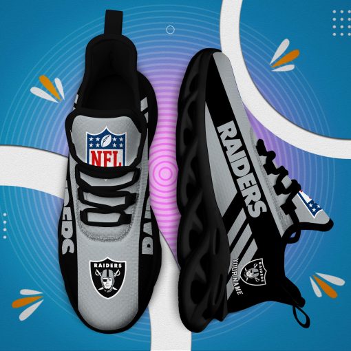 Las Vegas Raiders Custom Name Max Soul Shoes V04 - Image 6