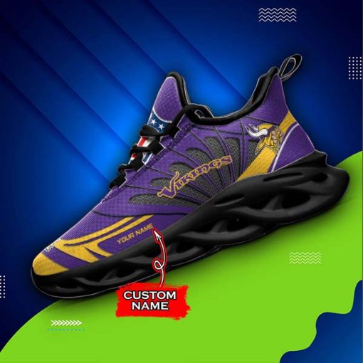 Minnesota Vikings Custom Name Max Soul Shoes V09 - Image 5