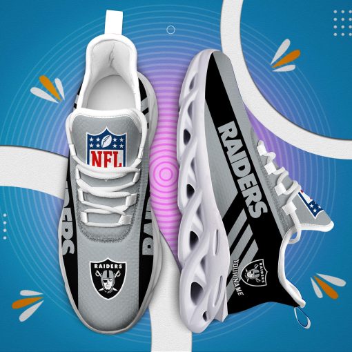 Las Vegas Raiders Custom Name Max Soul Shoes V04 - Image 7