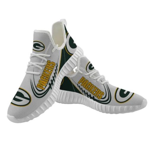 Green Bay Packers Sneakers Big Logo YZ Shoes V54 - Image 6