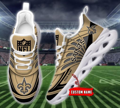 New Orleans Saints Custom Name Max Soul Shoes V09 - Image 2
