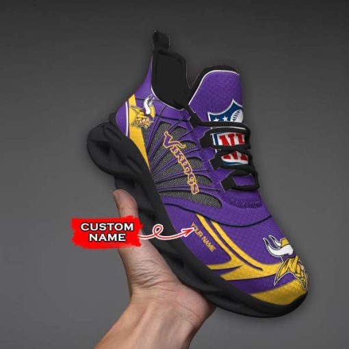 Minnesota Vikings Custom Name Max Soul Shoes V09 - Image 6