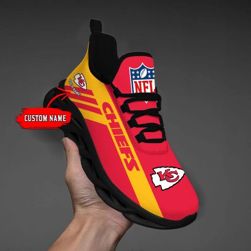 Kansas City Chiefs Custom Name Max Soul Shoes V04 - Image 3
